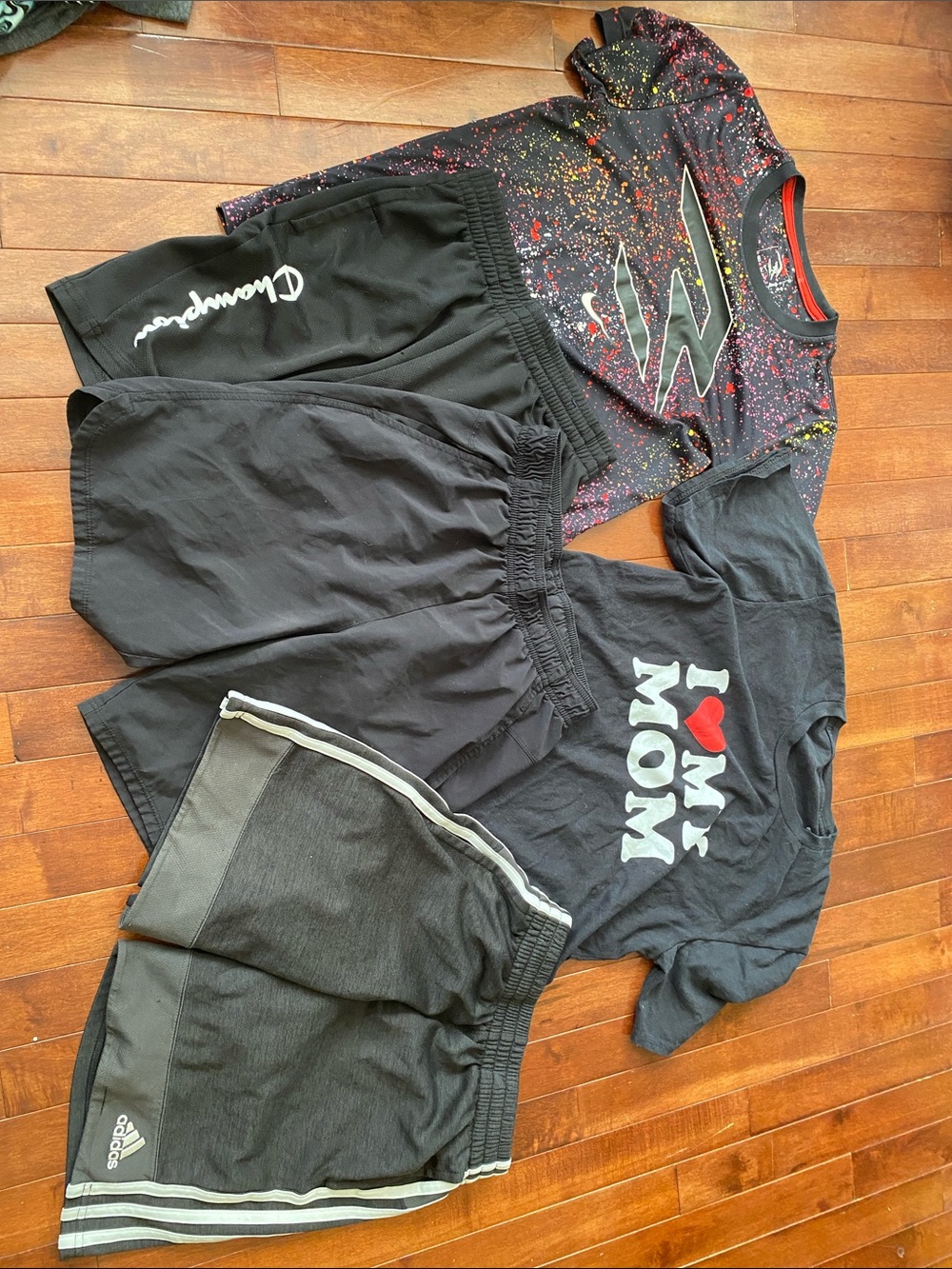 Kids Athletic Shorts and Tshirts - Nike Champion & Adidas Mix